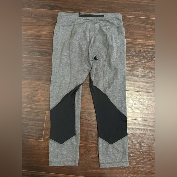 Lululemon Pace Rival Crop 19” Heathered Black/ Heathered Slate - Picture 3 of 5